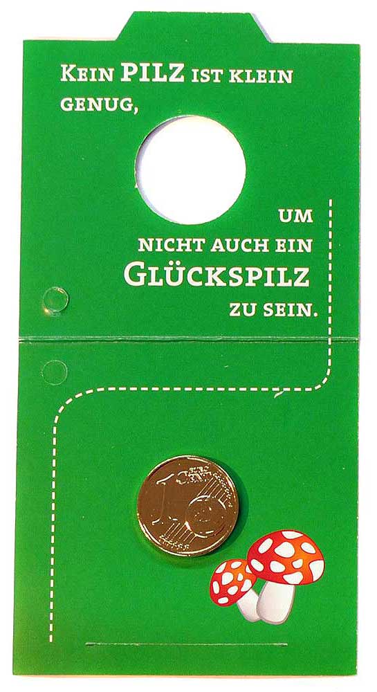 Glückscents Pilz Grün aufgeklappt